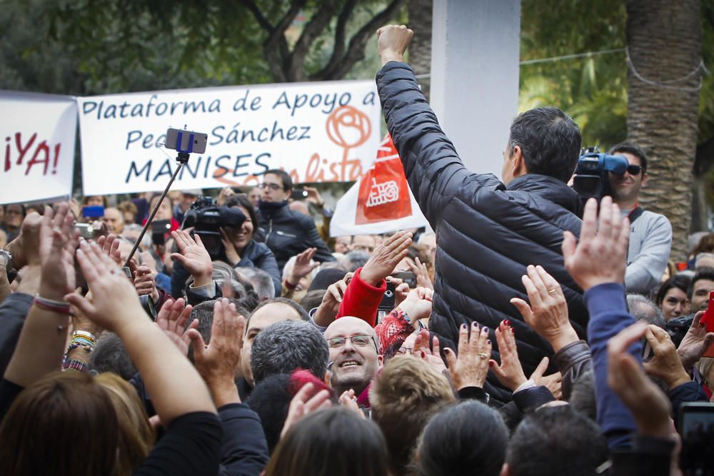 Pedro Sánchez reaparece en un acto en Xirivella