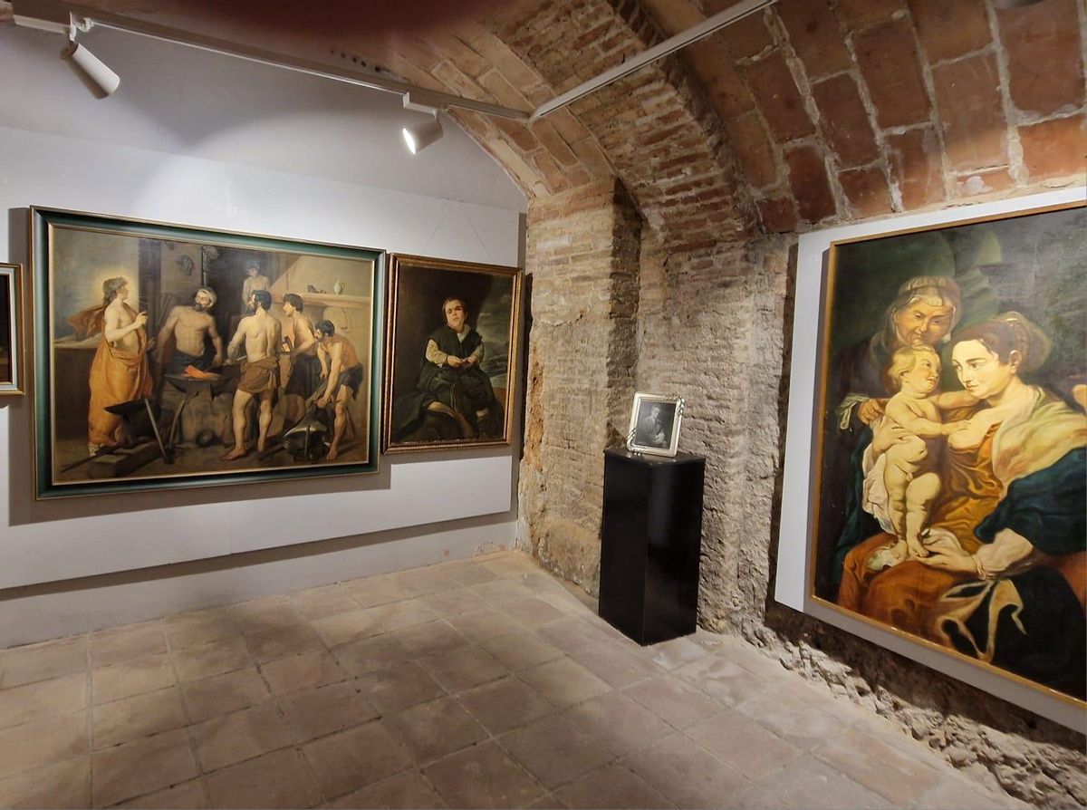 Parte de la exposición homenaje a Jacinto del Caso