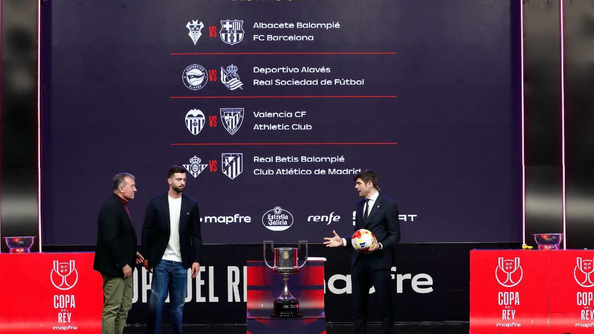 La Copa del Rey se prepara para celebrar el sorteo de semifinales