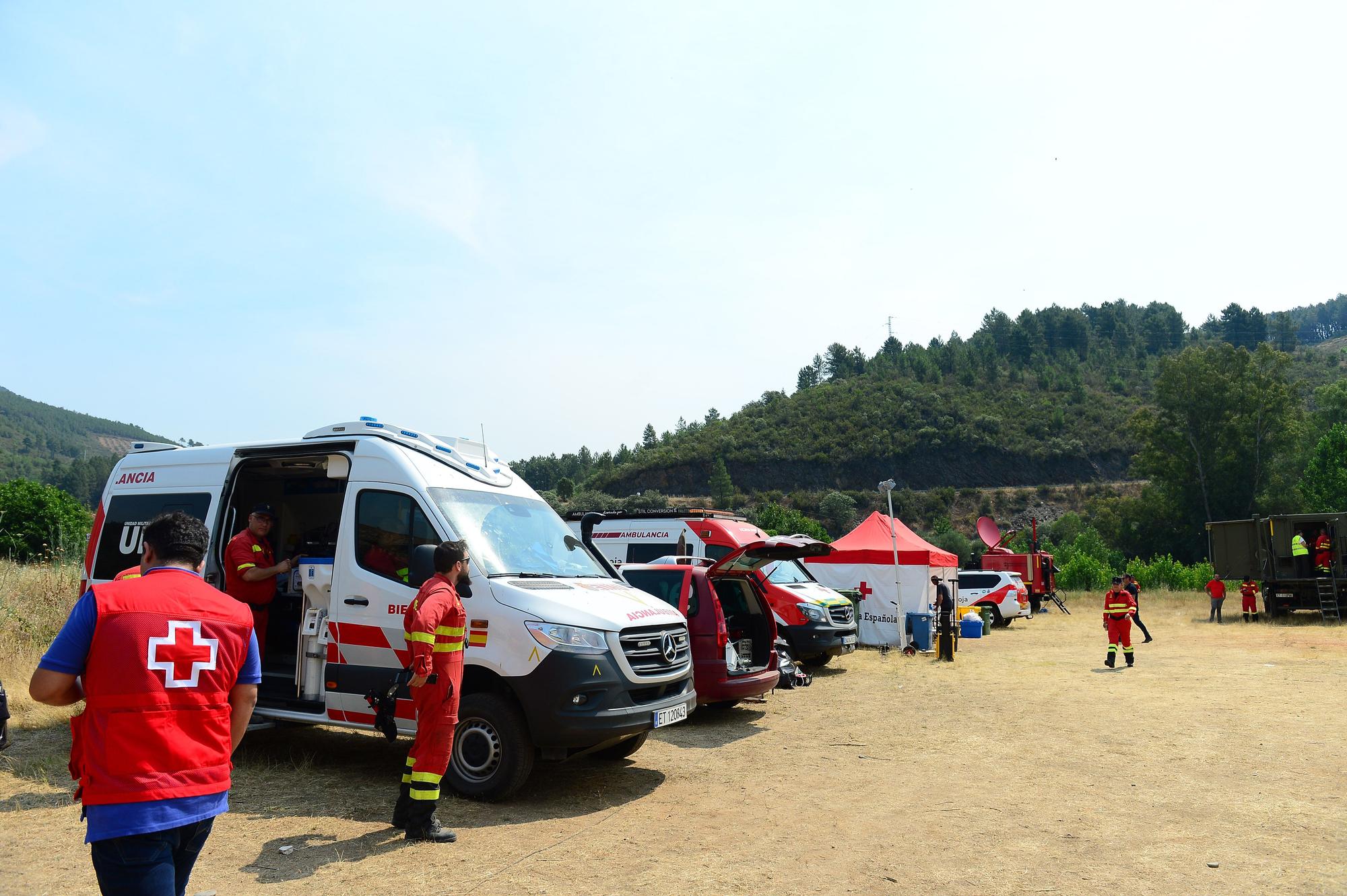 Estremecedoras imágenes del incendio de Las Hurdes