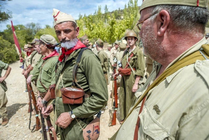 Recreación de la batalla del Ebro en Fayón