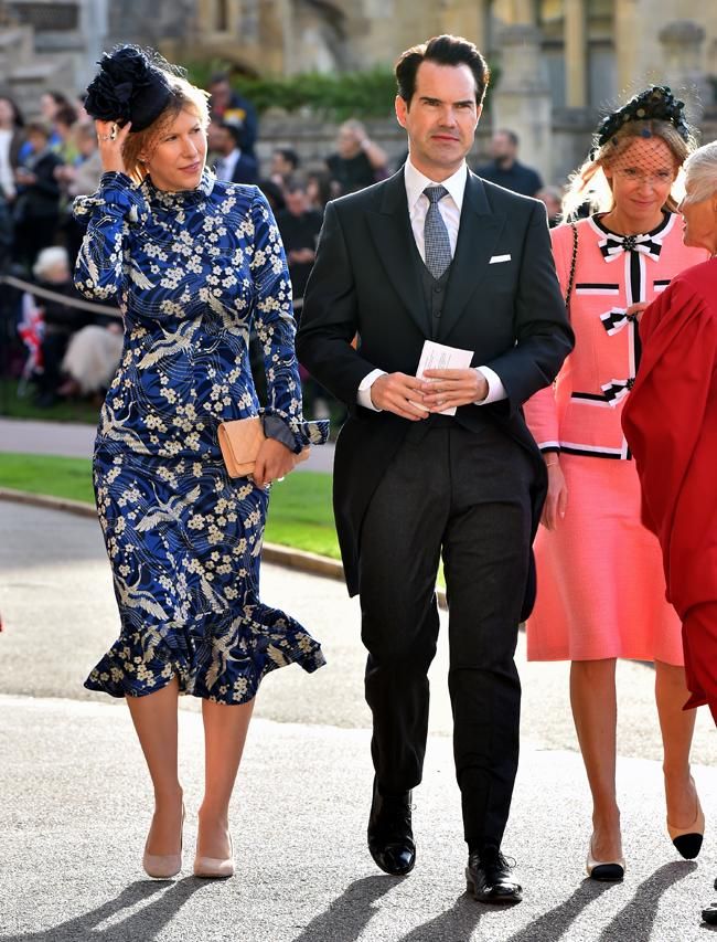 Jimmy Carr y Karoline Copping, en la boda de Eugenia de York