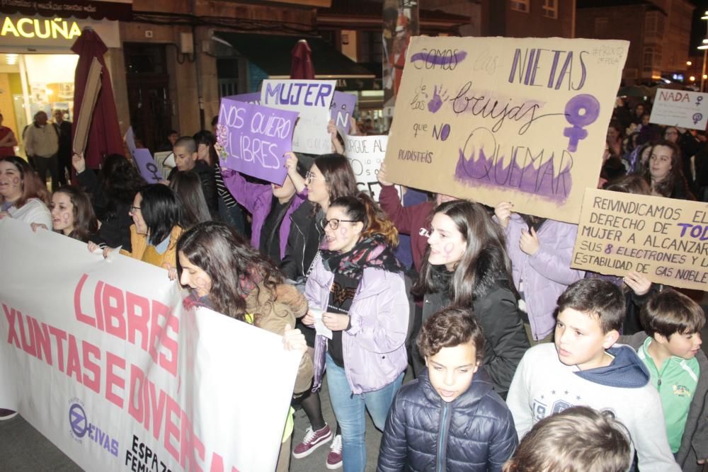 El 8-M en Pontevedra, en imágenes