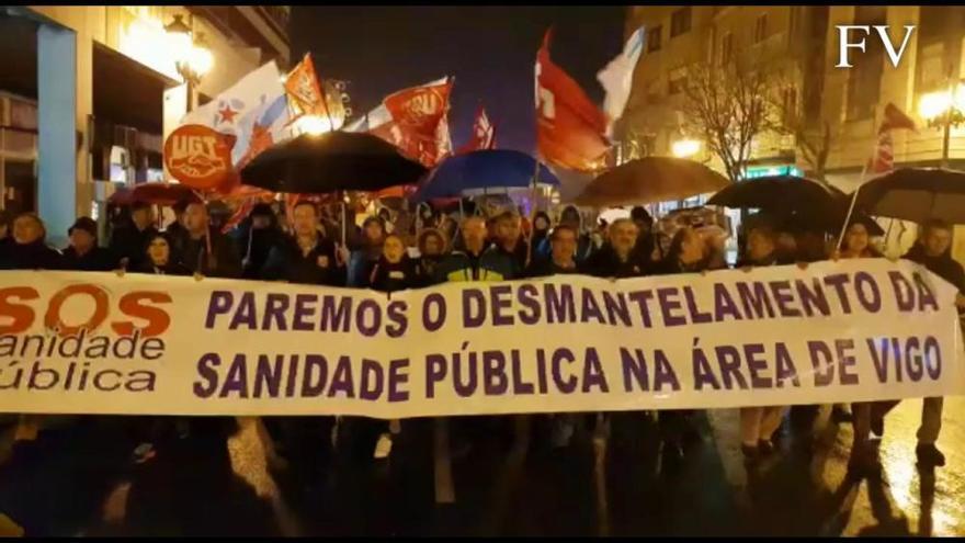 Más de 1.500 personas marchan por la Sanidad Pública