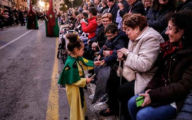 Prozession am Gründonnerstag in Palma