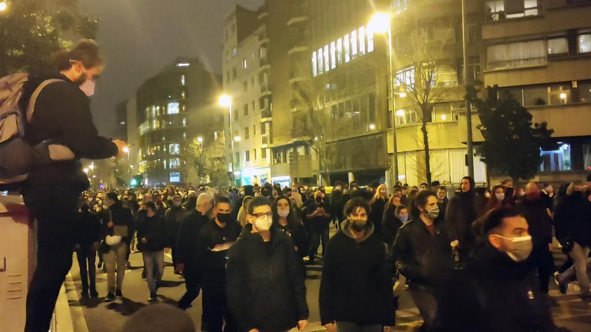 Manifestación  por Pablo Hasél