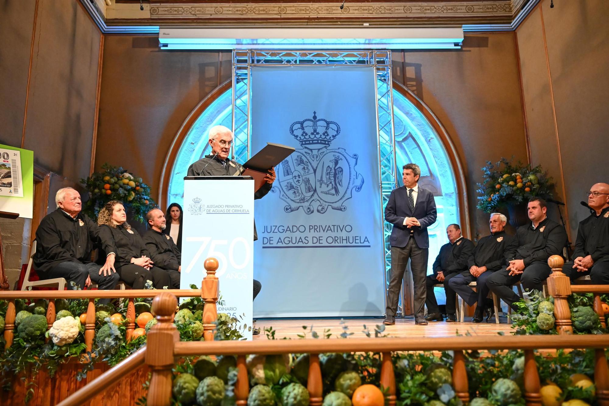 Entrega de los Premios de las Aguas en el 750 aniversario del Juzgado Privativo de Aguas de Orihuela