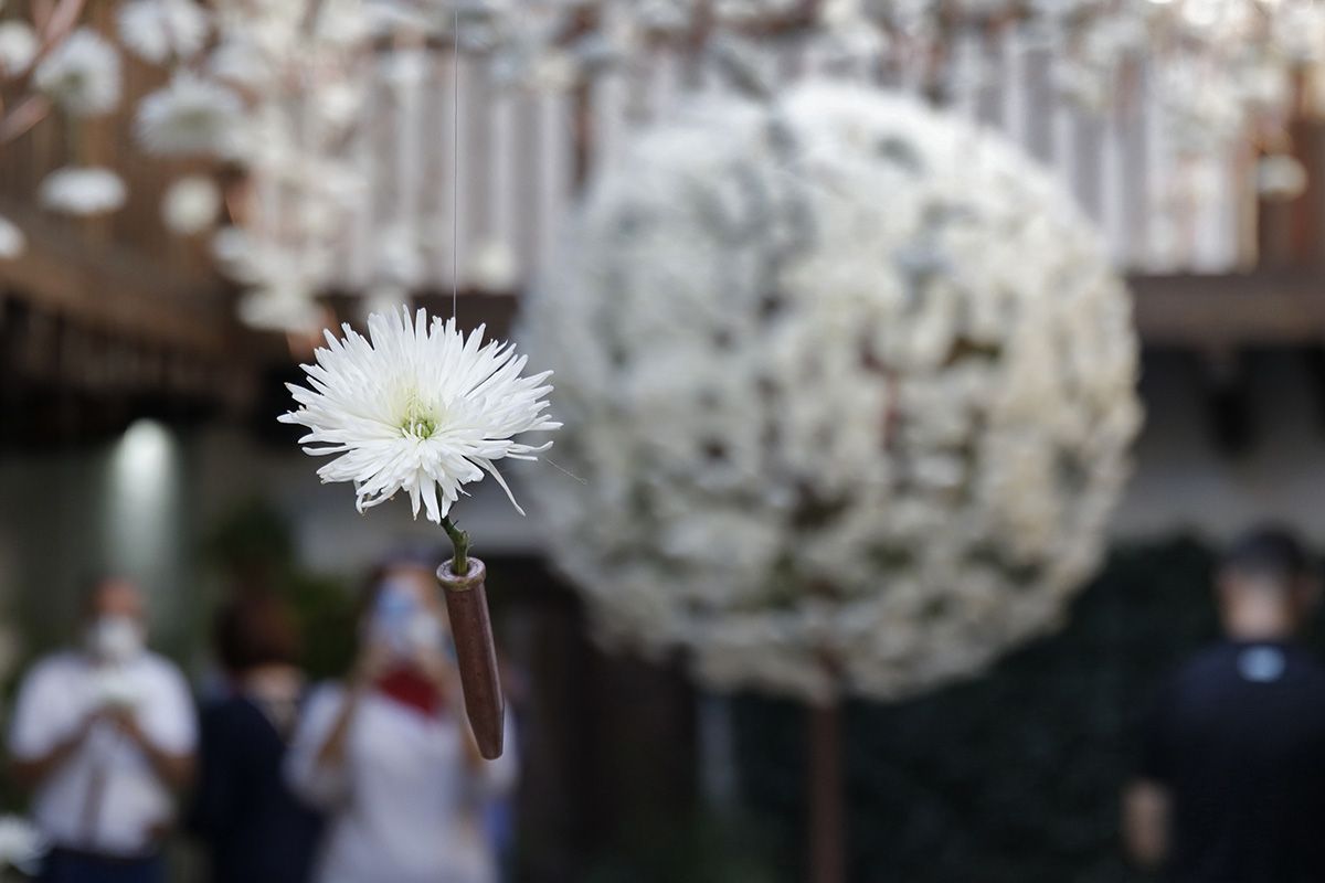 Instalación floral de la Posada del Potro