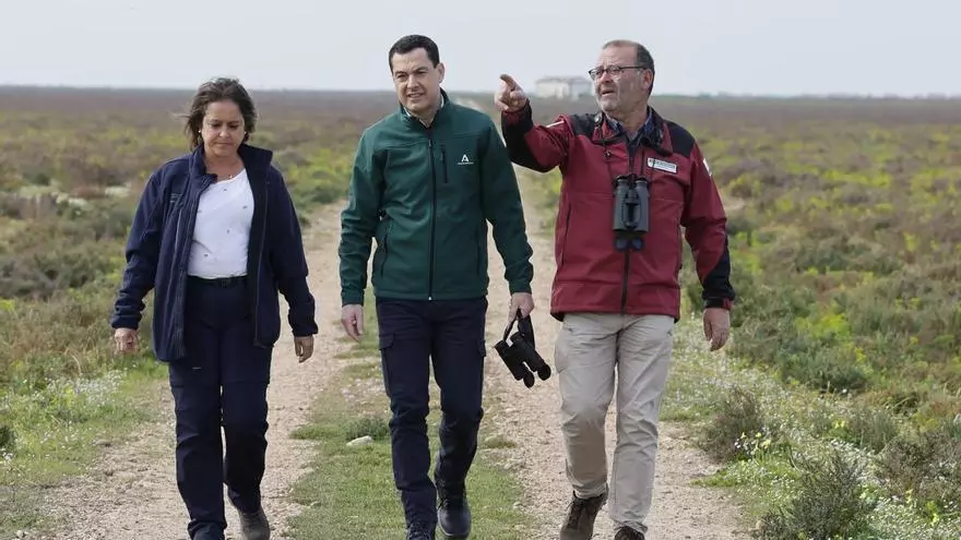 Juanma Moreno Bonilla, presidente Junta de Andalucía, comenta la compra la finca Tierras Bajas