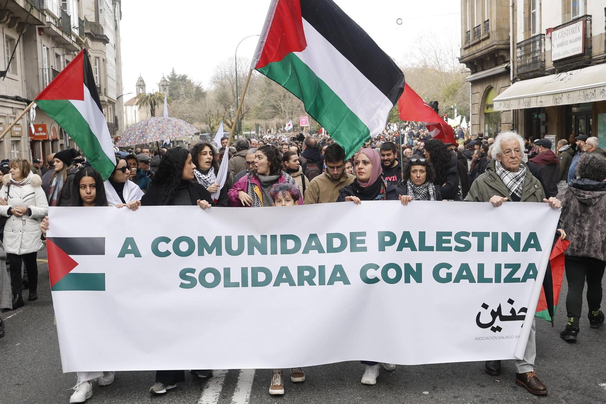 Así se ha desarrollado la manifestación por la crisis de los pélets en Santiago