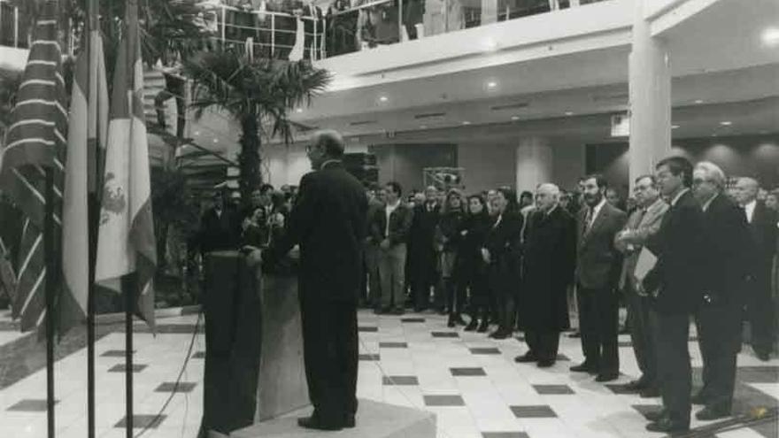 Inauguración del centro comercial, en 1993.