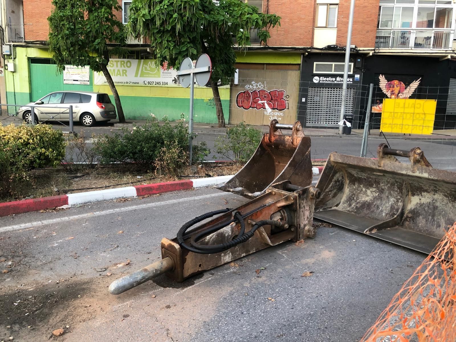 Así avanzan las obras en el puente de San Francisco de Cáceres