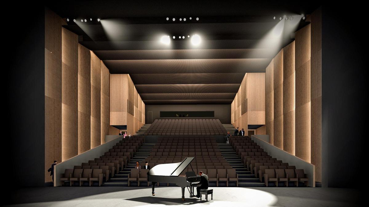 El auditorio ganaría cien plazas con la modificación que ahora se contempla en el proyecto para Jayton, en Elche