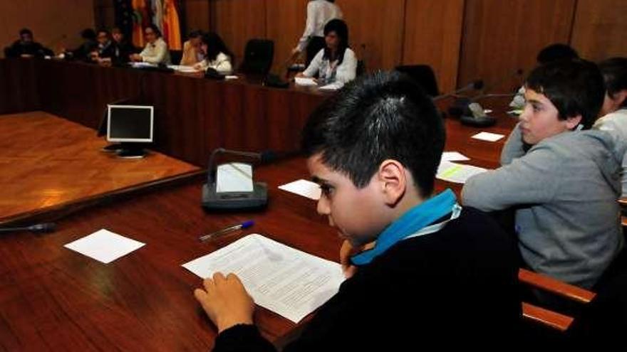 Los escolares del San Francisco hablaron sobre medio ambiente.