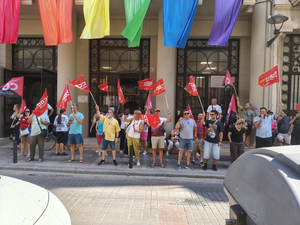 Una de las protestas realizadas recientemente por plantilla de la SAG.