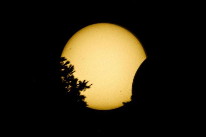 Las primeras imágenes del eclipse
