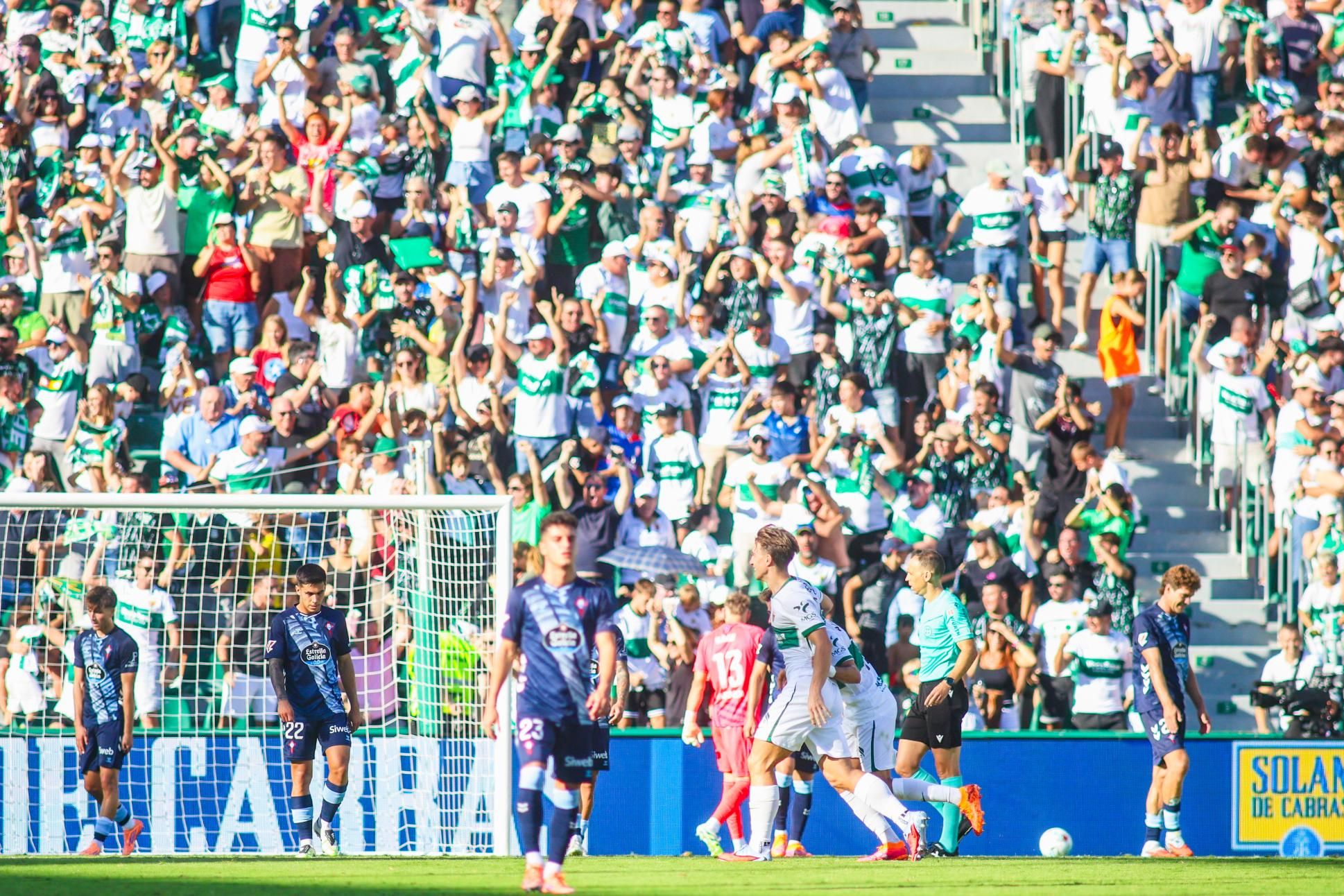 Las imágenes del Elche-Celta