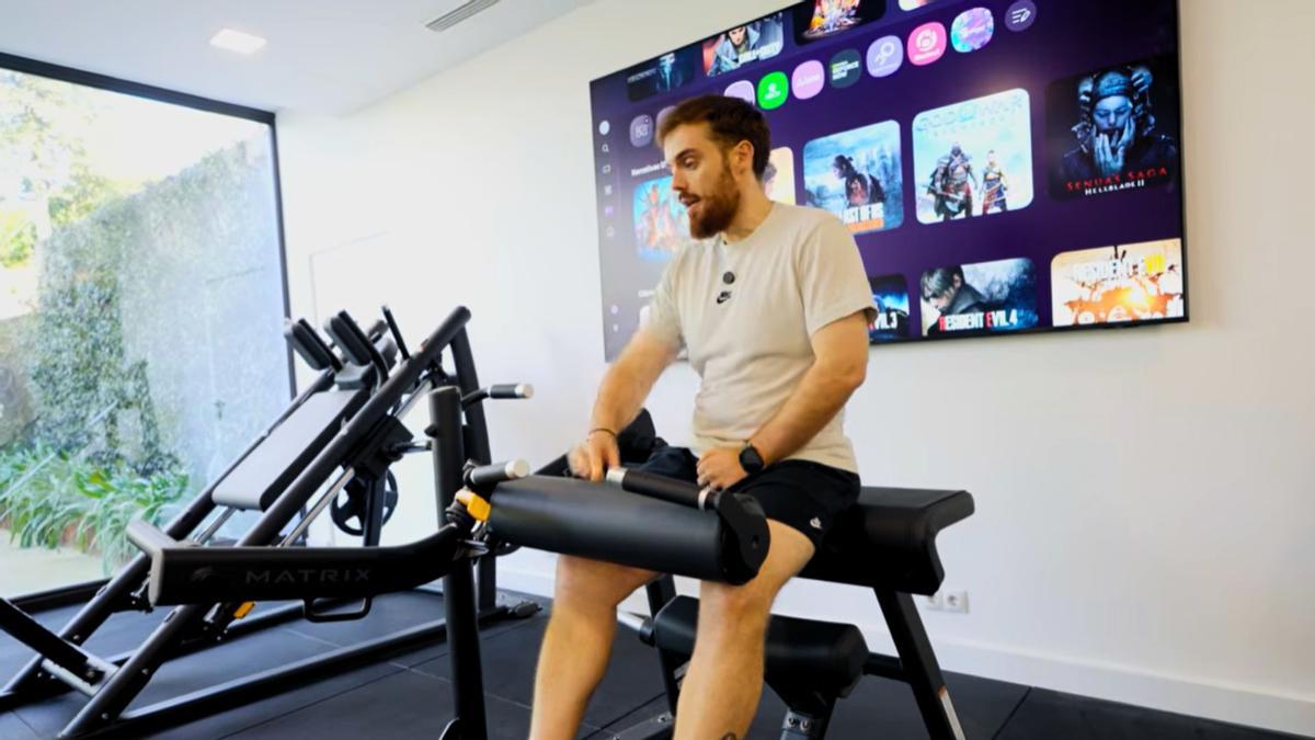 Ibai Llanos comparte la construcción de su nuevo gimnasio