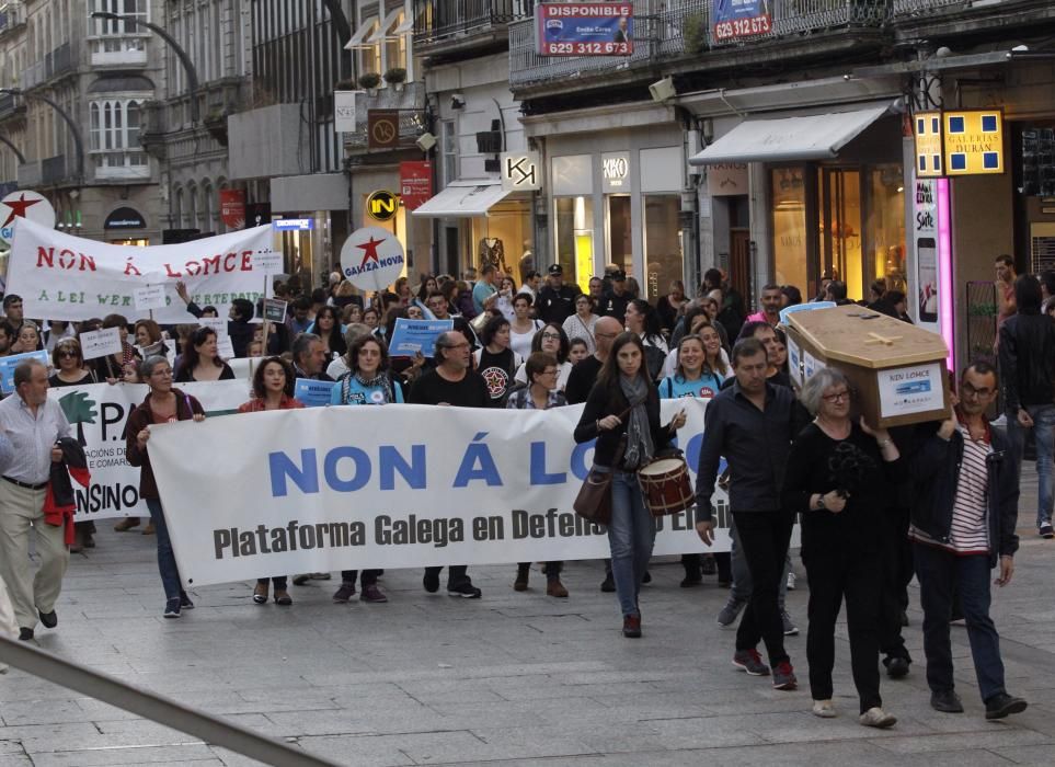 Marchas contra la reválida desde los institutos