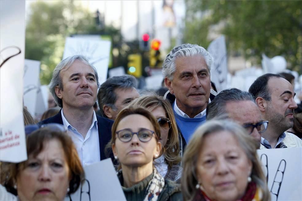 Manifestación de la educación concertada contra el cierre de aulas