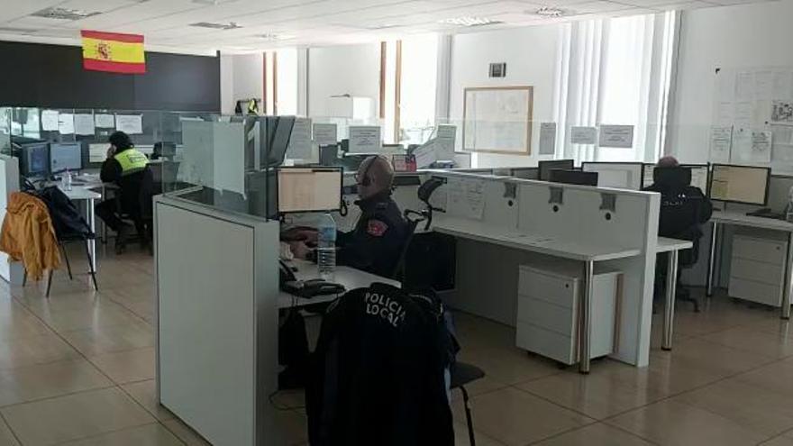 La Sala de Operaciones de la Policía Local de Elche