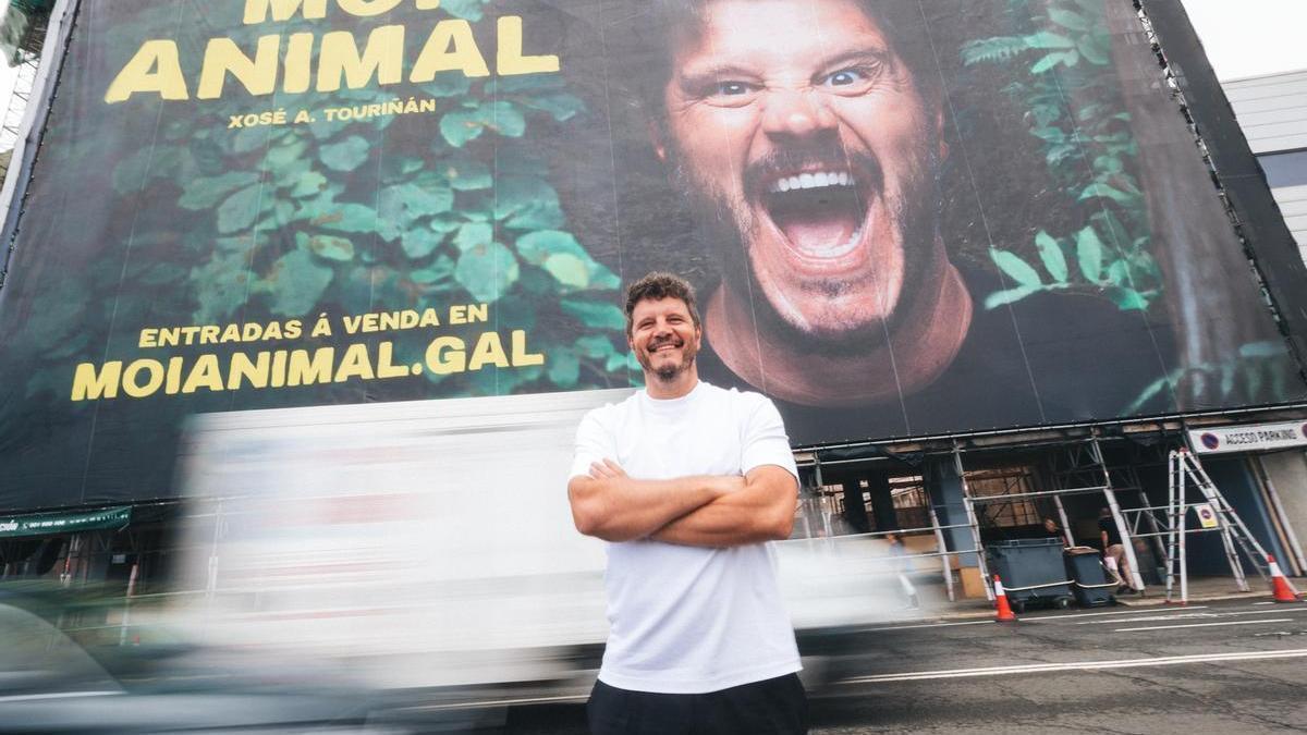 Xosé A. Touriñán presenta su nuevo espectácilo 'Moi Animal'.