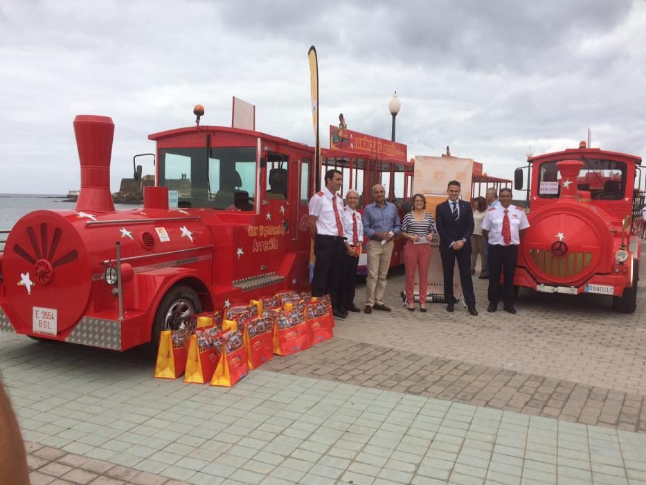 El tren turístico, otra atracción de Arrecife