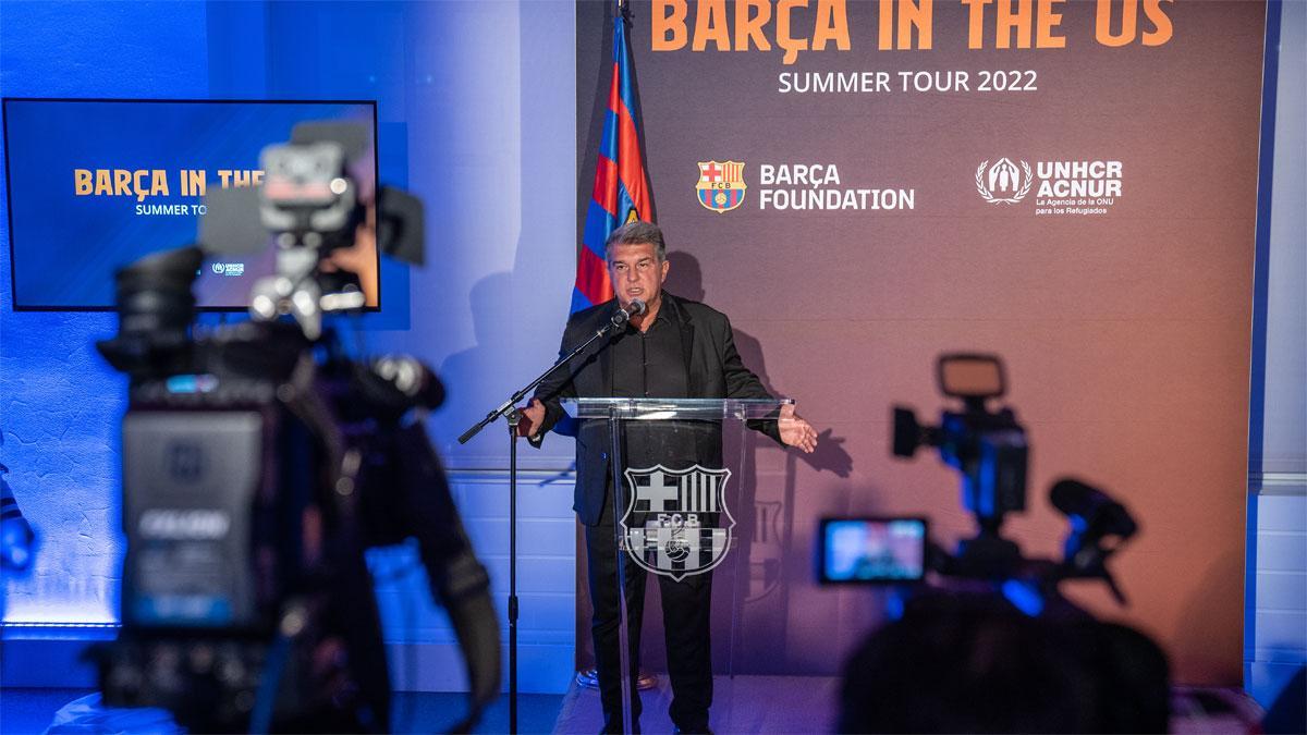 Laporta repasó la acutalidad azulgrana en Nueva York