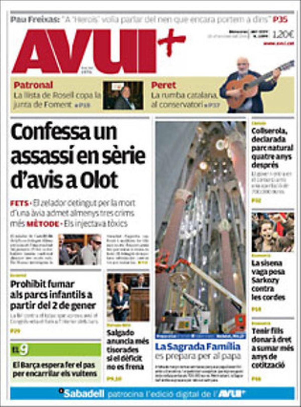 L’’Avui’ destaca a dins que hi ha 10 catalans entre els 23 investigadors espanyols distingits per la UE d’un total de 427.