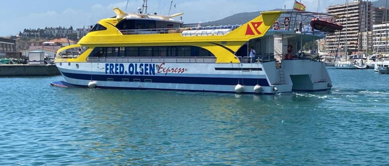 El catamarán ‘Buganvilla Express’ que realizará la ruta entre Lanzarote y Fuerteventura. | | NAVIERA FRED.OLSEN