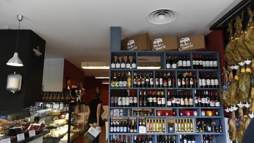 Interior del restaurante L´iberic, en la Plaza de Santo Domingo.