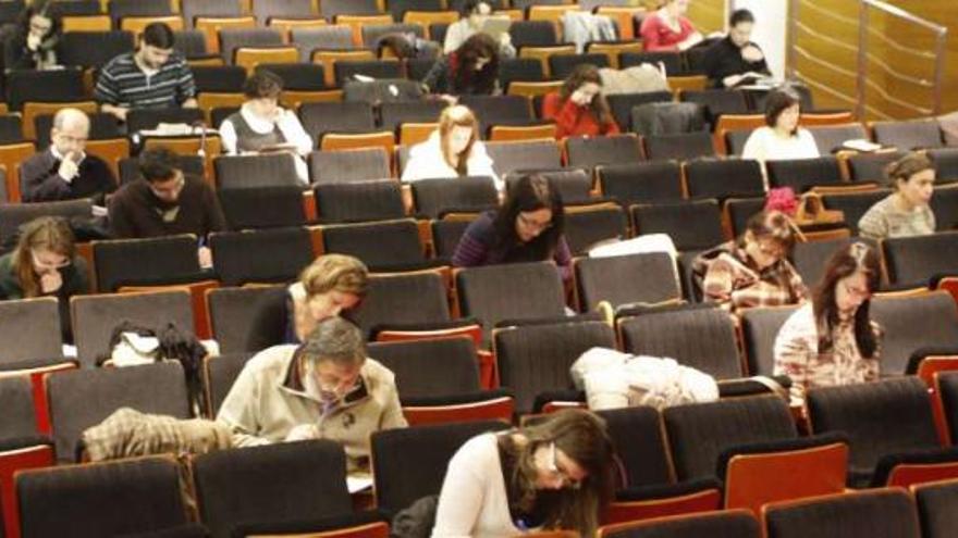 Un momento de la celebración del examen.  // Carmen Giménez