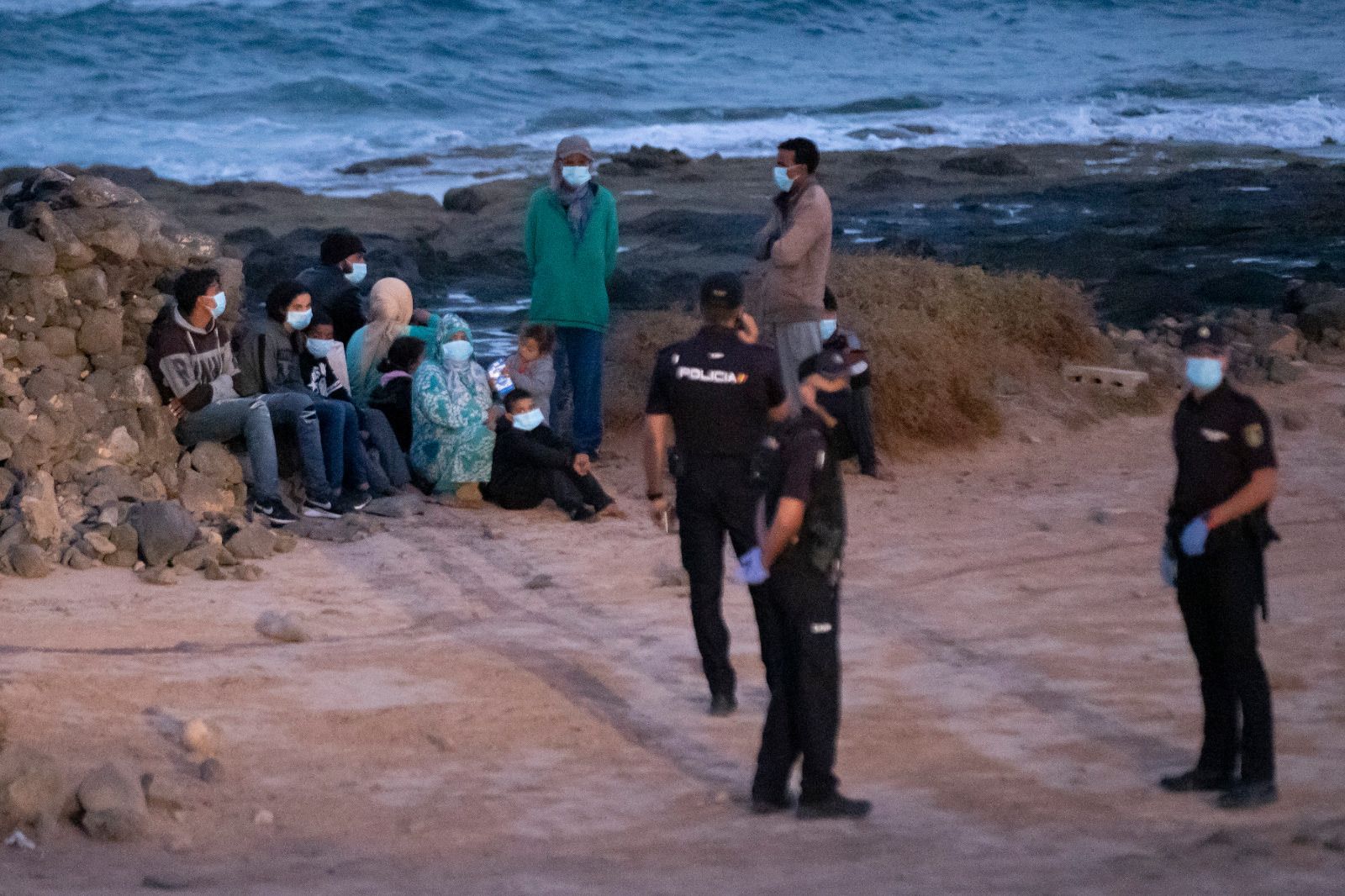 Una patera arriba a las costas de Fuerteventura