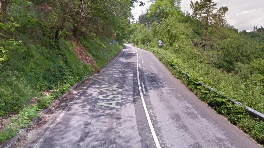 La carretera en la que tuvo lugar el fatal accidente.