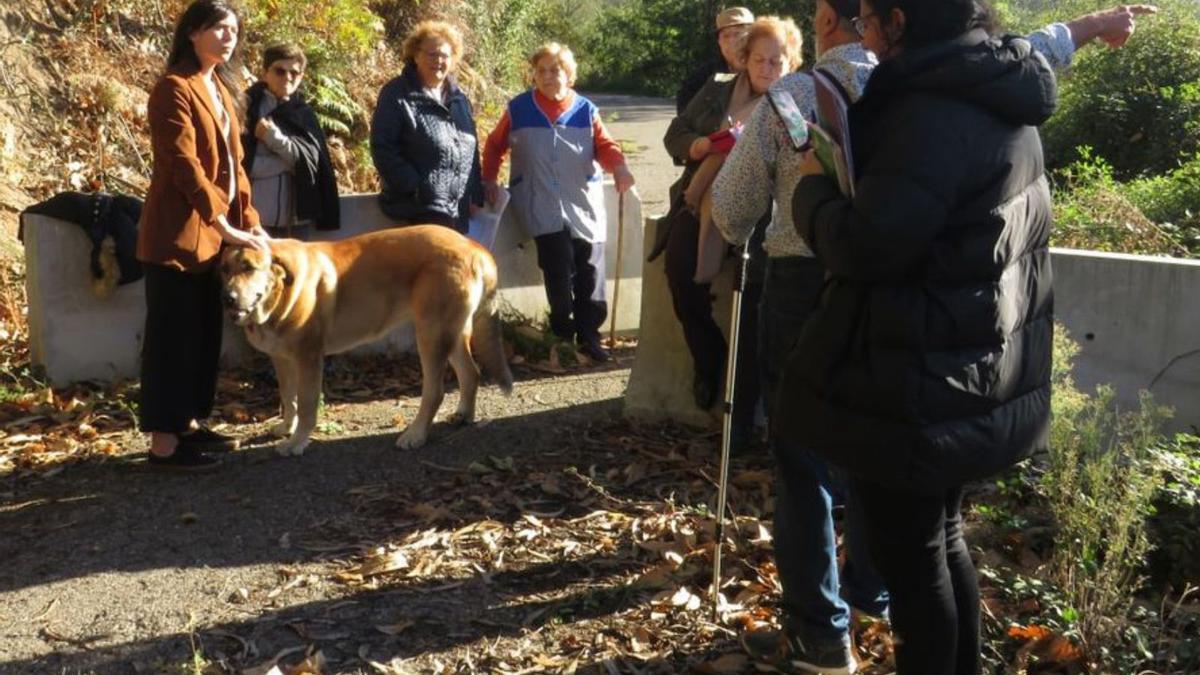 Podemos visita el argayo de Cenero