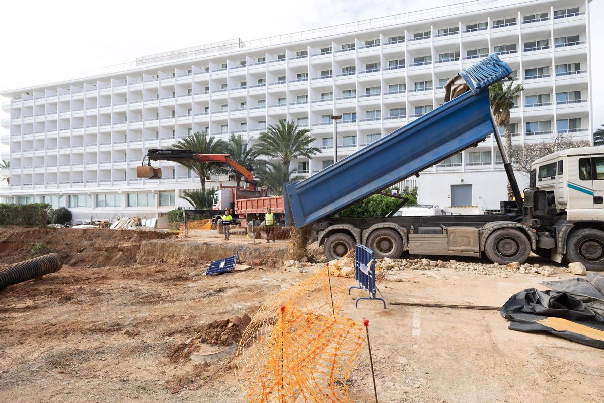 Siguen las obras del tanque de tormentas