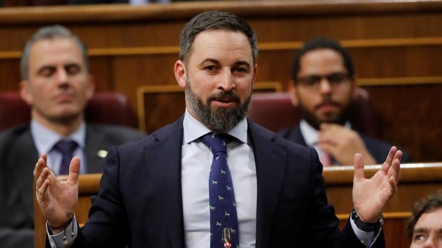 El presidente de Vox, Santiago Abascal.