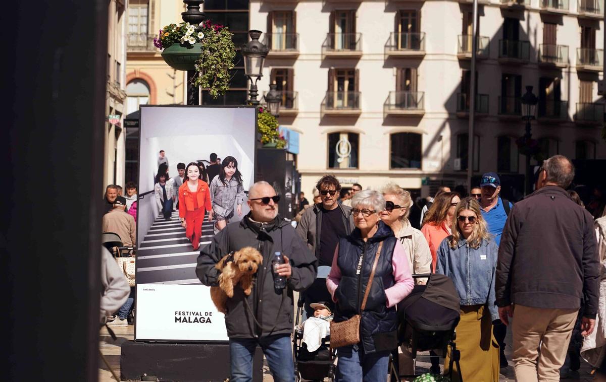 Tareas de montaje de la próxima edición del Festival de Málaga
