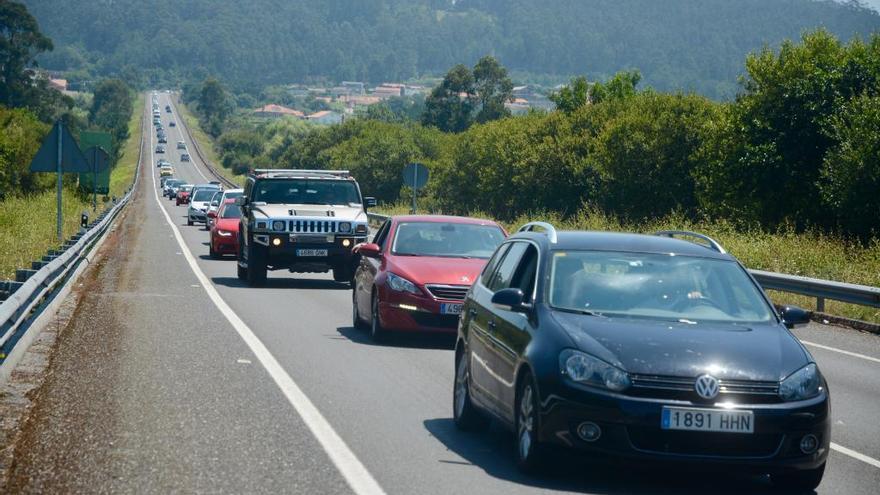 Colas en la vía rápida hoy miércoles