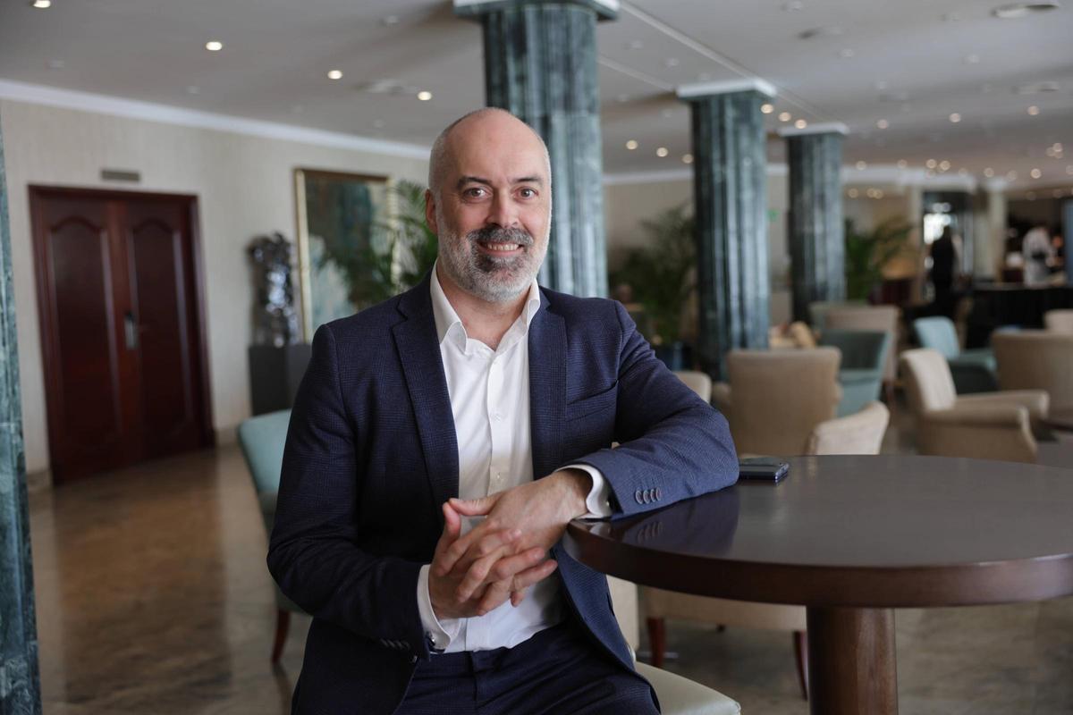 Cristobal Herrera, presidente de Baleval, este jueves, en el hotel Nixe Palace, en Palma.