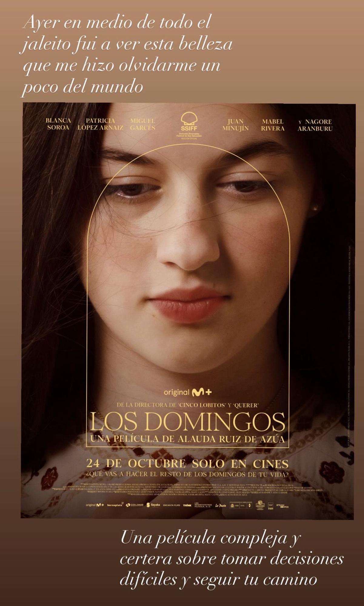 Javier Calvo disfruta de una película en medio de la ruptura