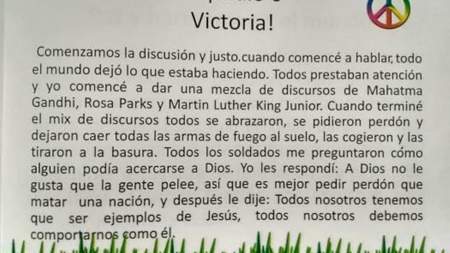 Inconveniencia Pickering Mentalidad Un cuento por la paz mundial - Información