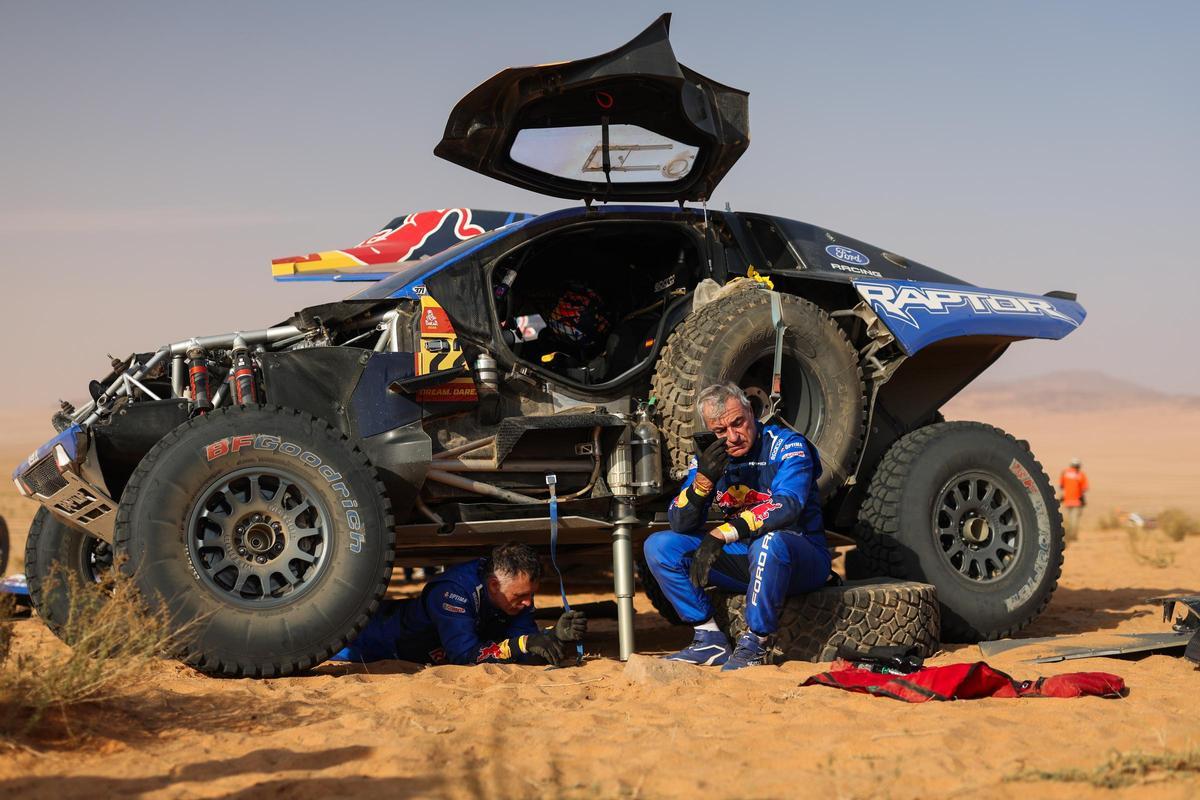 Carlos Sainz, durante el Dakar 2026 en Arabia Saudí.
