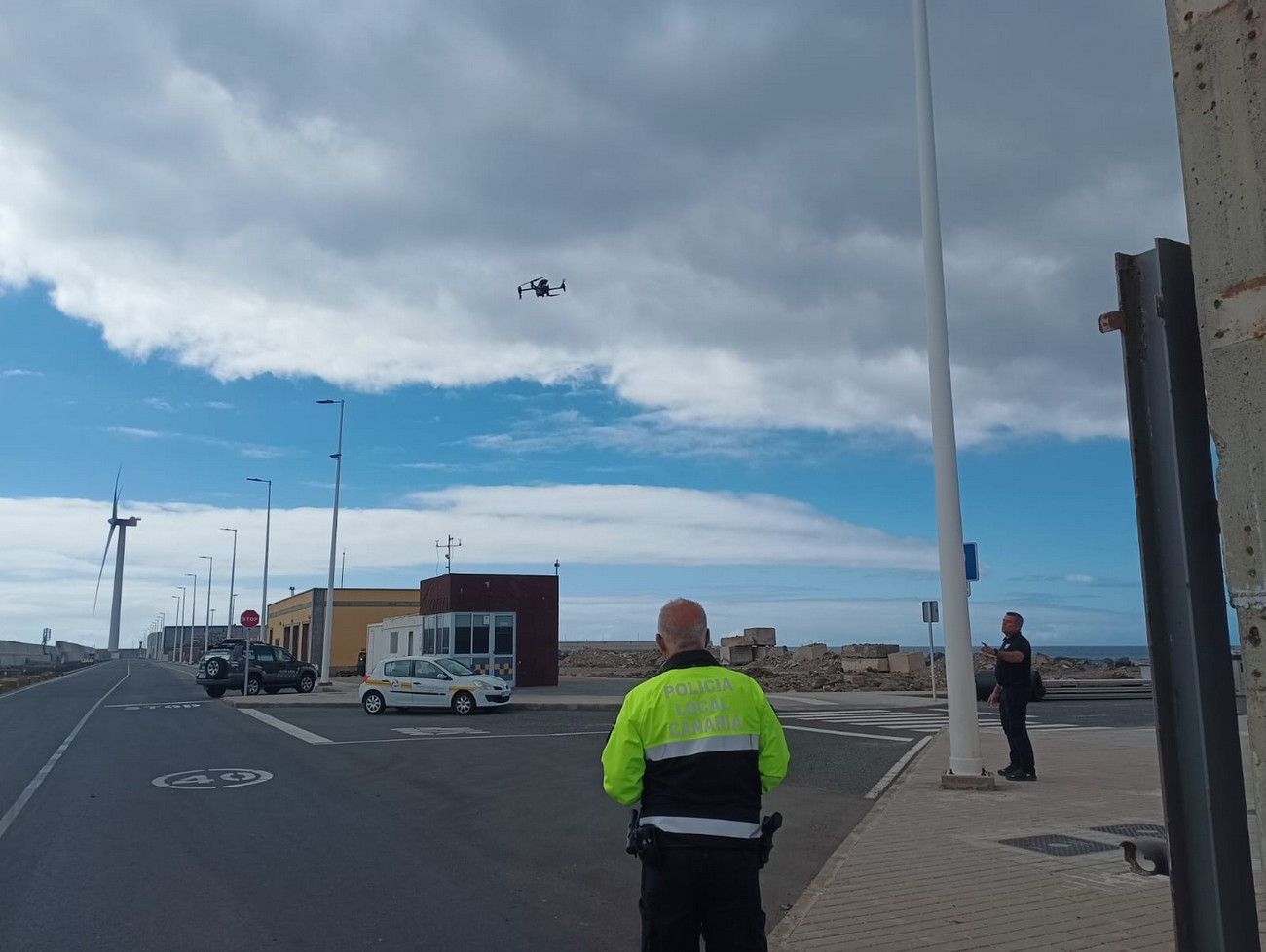 Un dron de la Policía de Ingenio sustituye al helicóptero en la búsqueda de Manoli