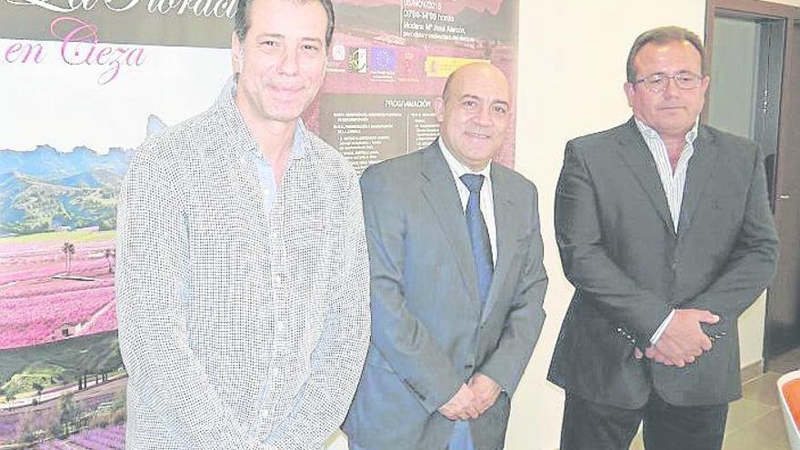 El concejal Moya, Pascual Lucas y Manuel Martínez.