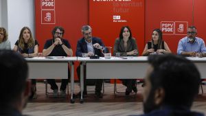 Diana Morant preside la reunión de la Comisión Ejecutiva Nacional (CEN) de los socialistas valencianos