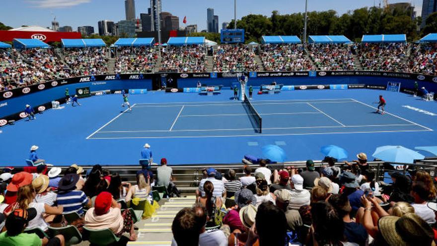 Una pista del Melbourne Park.