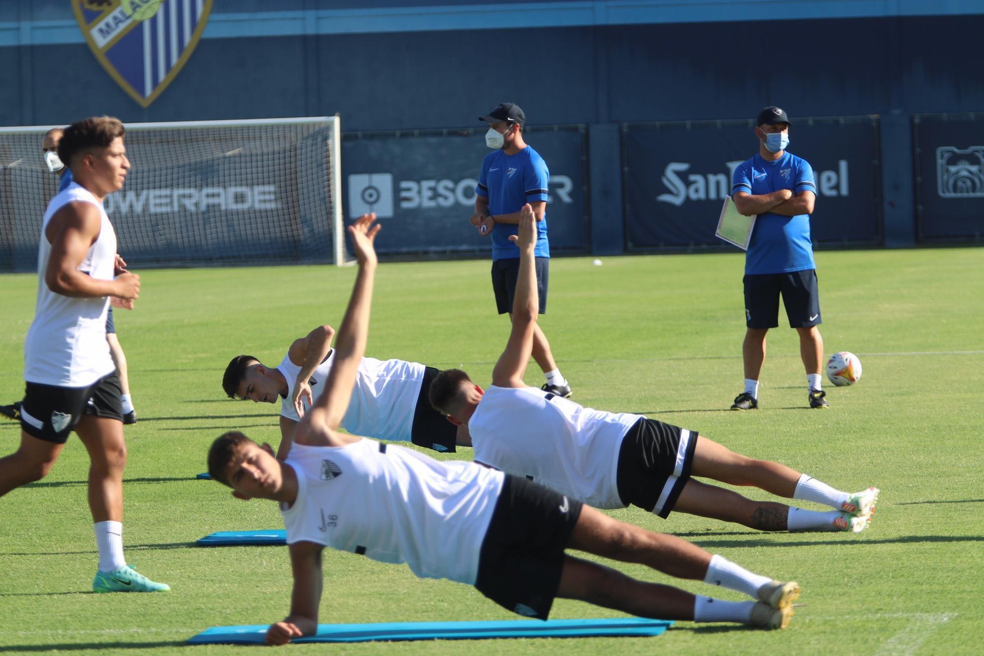 Primer entrenamiento del Málaga CF