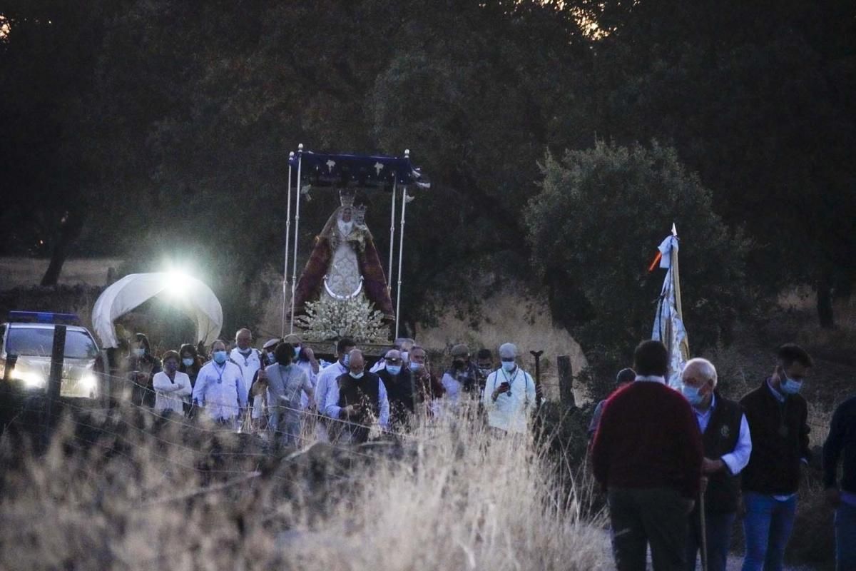 La Virgen de Luna regresa a su santuario desde Villanueva de Córdoba