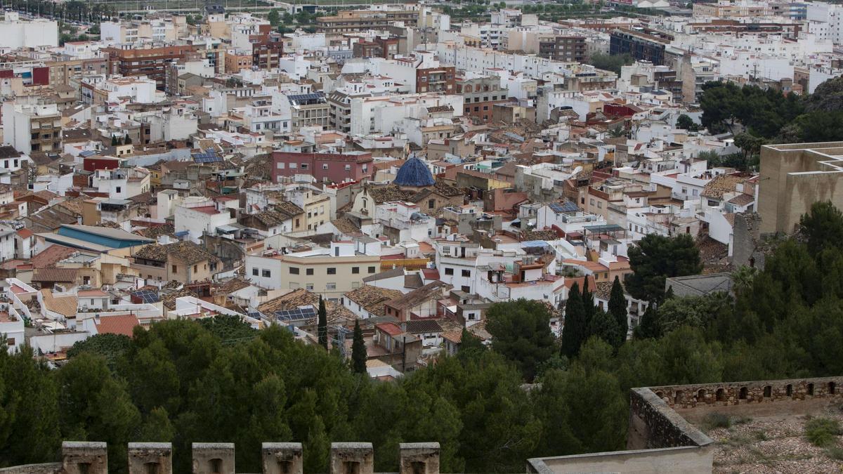 Vista de la Ciutat Vella de Sagunt.